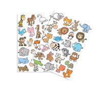 Gommettes Animaux Rigolos 2 De 1,5 À 5 Cm 50 Pièces - Megacrea Diy