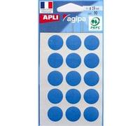 Gommettes Auto-Adhésives 19Mm 90 Étiquettes Bleu Apli 111962 Bleu