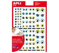Gommettes Autocollantes - Yeux Bleu/Vert - 312 Pièces - Apli Agipa