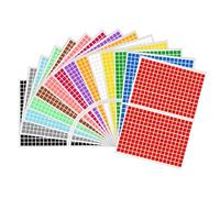 Gommettes Carrées Multicolores 1cm - 5712 Stickers Couleur en Grande Quantité, 14 Couleurs, Pixel Art & Loisirs Créatifs, Autocollants pour École, Organisation et Activités Enfants