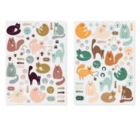 Gommettes Chats 2 Planches Différentes 101 Pièces