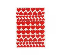 Gommettes Coeur Rouge De 1,1 À 2,2 Cm 160 Pièces