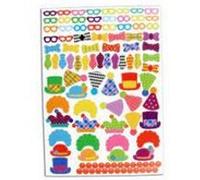 Gommettes Crazy sticker clown - 288 pièces - 21 x 29,7 cm