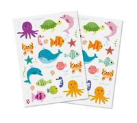 Gommettes thème Animaux Marins 62 stickers autocollants poissons