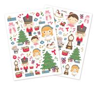 Gommettes De Noël Famille Casse Noisette 0,4 À 7,7 Cm 118 Pièces