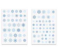Gommettes de Noël Flocons de neige 1,7 à 2,8 cm 92