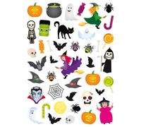 Gommettes D'halloween 88 Pièces - Megacrea Diy