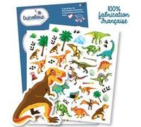Gommettes - Dinosaures - T-Rex - Tricératops - 72 pieces Bleu G