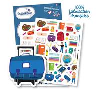 Gommettes - Ecole - Crayons - Cahier - Cartable - Rentrée Des Classes -110 Pièces