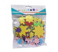 Gommettes en Feutrine - Sodertex - Thème Fleurs - 150 pièces - 10 Couleurs - 1mm