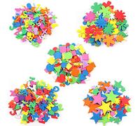 Gommettes Enfants en Mousse, 710 Pcs Autocollants 3D pour Enfant, Gomettes Autocollantes, Stickers Enfants pour Scrapbooking Loisirs Créatifs, Lettres, Numéro, Étoile, Fleur, Forme Géométrique