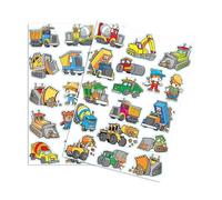 Gommettes Engins De Chantier - 34 Pièces MULTICOLORE
