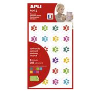 Gommettes Enlevables Empreintes De Chat 24mm 6 Feuilles Apli