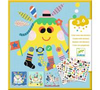 Djeco Jeu créatif Créer avec des Stickers Animaux marins
