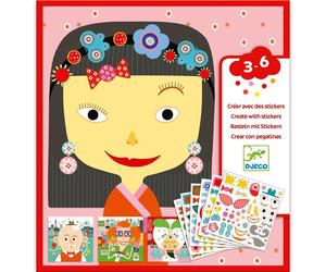 Gommettes et stickers Créer des visages