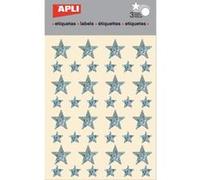 APLI Feuilles de stickers étoile holographique Lot de 3