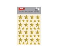 Gommettes - étoile Ø12 & 20 mm - Or x 120