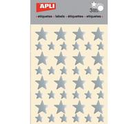 Gommettes - Étoile 12 Et 20 Mm - Argenté X 120 - Apli Agipa