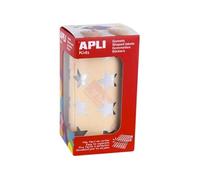 Gommettes - Etoiles - Argent - Autocollante - Rouleau de 1416 gommettes - Apli Kids