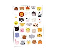 Gommettes Figurines Animaux De 2 À 3 Cm 64 Pièces - Megacrea Diy