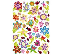 Gommettes Fleurs B De 2,5 À 6,5 Cm 42 Pièces - Megacrea Diy