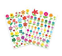 Gommettes fleurs - CTOP - 87 pièces - Assortiment de couleurs - Pour enfants - Mixte