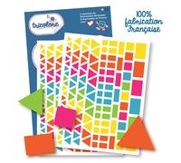 Gommettes formes géométriques - Rectangle - Triangle - 244 pièces