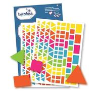 Gommettes formes géométriques - Rectangle - Triangle - 244 pièces