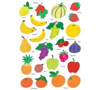 Gommettes Fruits De 2,2 À 4 Cm 46 Pièces - Megacrea Diy
