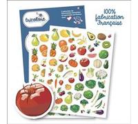 Gommettes fruits et legumes Bleu G