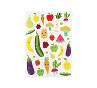Generique – Gommettes Fruits et Légumes – 1 à 8,7 cm – 64 pièces