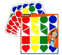 Gommettes géantes - Formes géométriques - Multicolore - 120 pcs