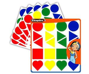 Gommettes géantes - Formes géométriques - Multicolore - 120 pcs