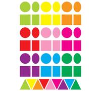 Gommettes Géométriques Vives De 2,5 À 3,5 Cm X 135 Pièces - Megacrea Diy