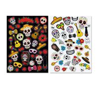 MÉGACRÉA Gommettes Halloween Fête des Morts 80 pièces