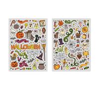 Gommettes Happy Halloween - 148 Pièces - De 0,7 Cm À 7,3 Cm