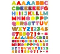 Gommettes illustrées alphabet 3 planches 378 pièces assortiment couleur G