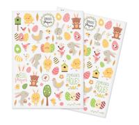 Generique – Gommettes Joyeuses Pâques 124 pièces, 0,6–4,8 cm, multicolore