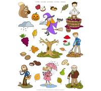 Gommettes - L'automne X 69 - Apli Agipa