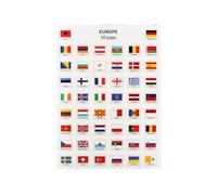 Gommettes - Les drapeaux - Drapeaux des pays du monde - 214 pièces