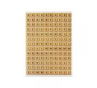 Gommettes Lettres En Bois 1,3 X 1,3 Cm 260 Pièces