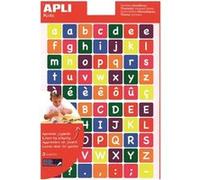 Gommettes lettres multicolores - 210 gommettes - 3 feuilles G