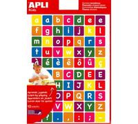 Gommettes lettres multicolores - 840 gommettes - 12 feuilles