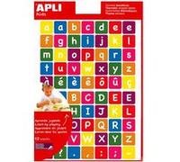 APLI Gommettes lettres multicolores – 840 gommettes – 12 feuilles