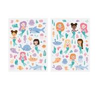 Gommettes - MEGACREA DIY - Sirènes - 178 pièces - 0,4 à 7 cm - Activités créatives enfants