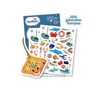 Gommettes - Mer - Poisson - Bateau - 70 pieces