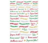 Gommettes Messages Voeux 134 Pièces - Megacrea Diy