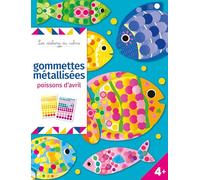Gommettes métallisées poissons d'avril - pochette avec accessoires NED