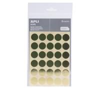 Gommettes métallisées Rond Ø20mm Doré x 90
