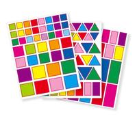 Gommettes Mix Géométriques De 1 À 3,9 Cm 110 Pièces